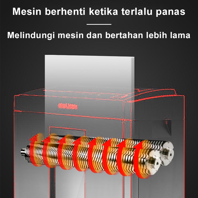 Deli Mesin Penghancur Kertas Elektrik 1 Tahun Garansi Alat Penghancur Kertas Cakram Kartu Pisau Baja Nitrida 23L A4 8 Lembar Paper Shredder