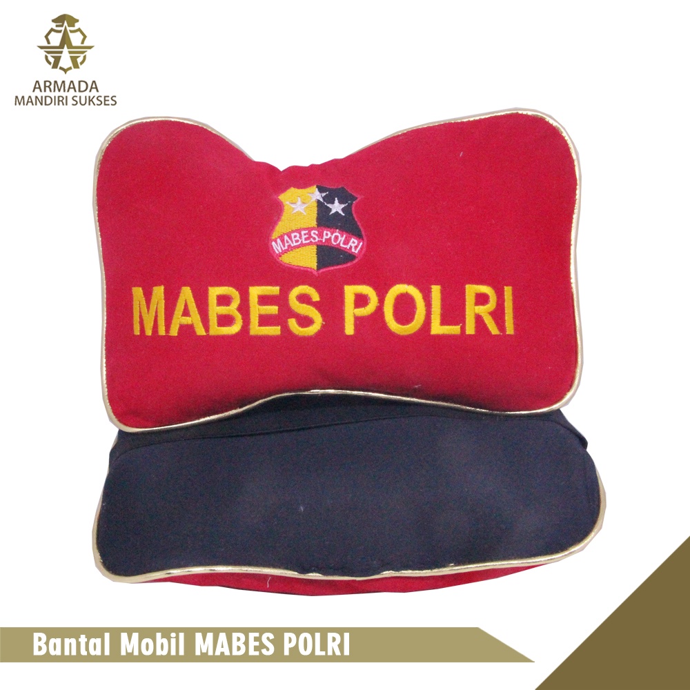 Bantal Mobil Mabes Polri - Bantal Leher Mabes Polri