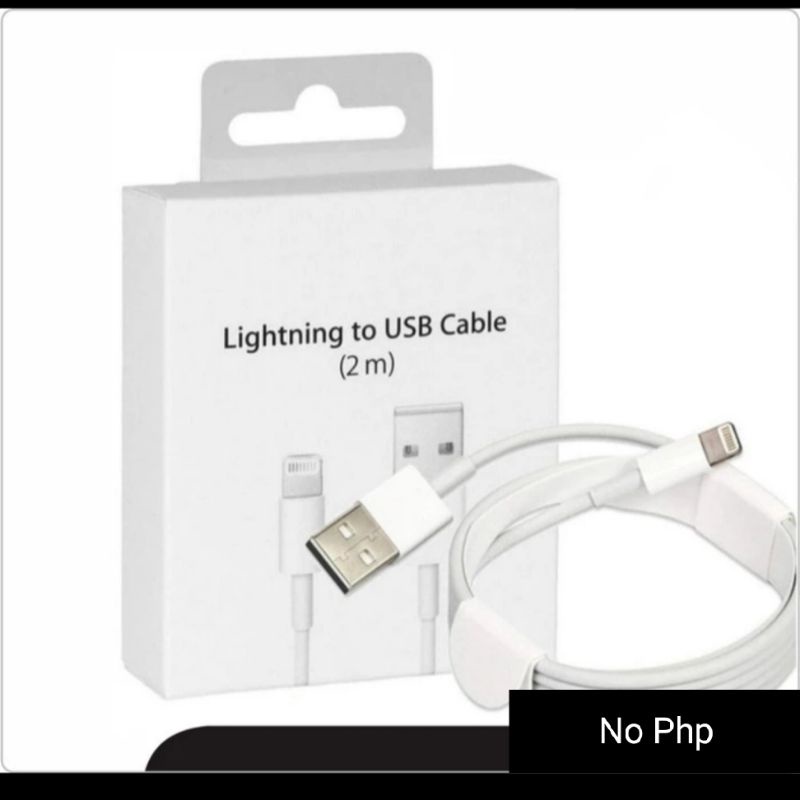 ADAPTOR + KABEL DATA IPON 5 6 7 8 USB LIGHTNING 1M 2M