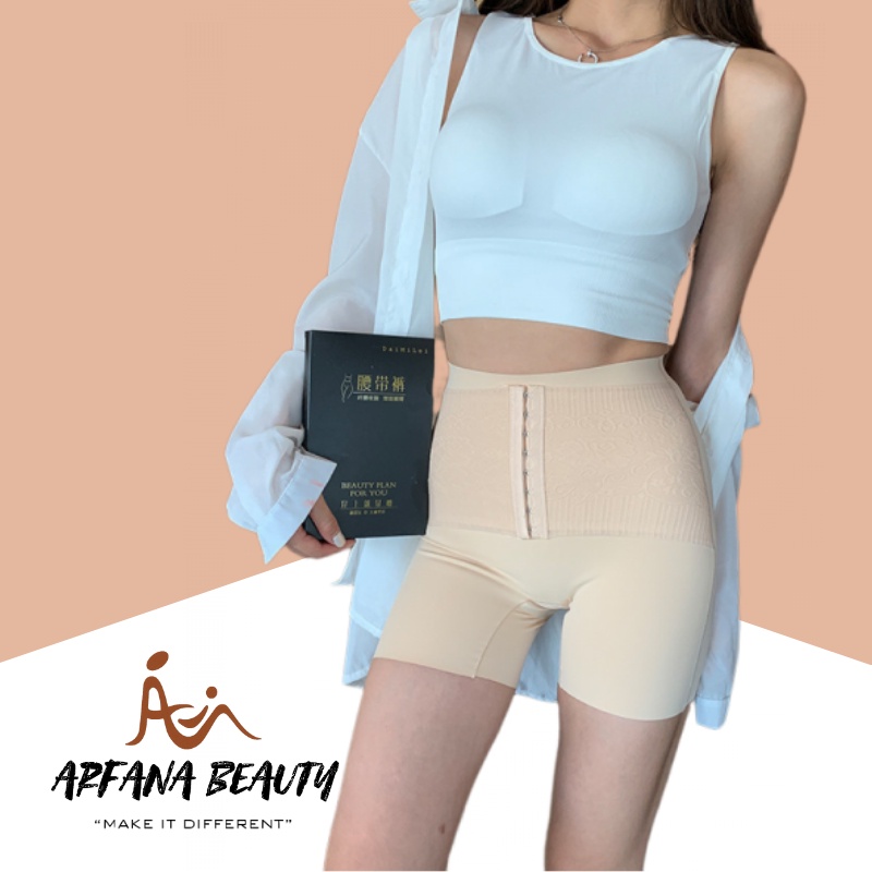 Korset Pelangsing Celana Dalam Wanita Seamless Corset Bawahan Pakaian Dalam Pelangsing Badan Pengecil Perut Buncit Slimming Korset Hotpants Setelah Melahirkan Anti Begah Melar Elastis Jumbo Celana Pelangsing Kancing Import Premium Original