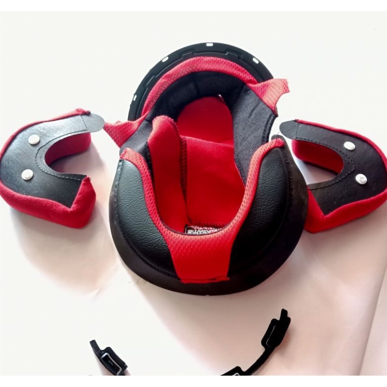Busa helm kyt DJmaru kancing plastik satu set kain atas dan busa pipi