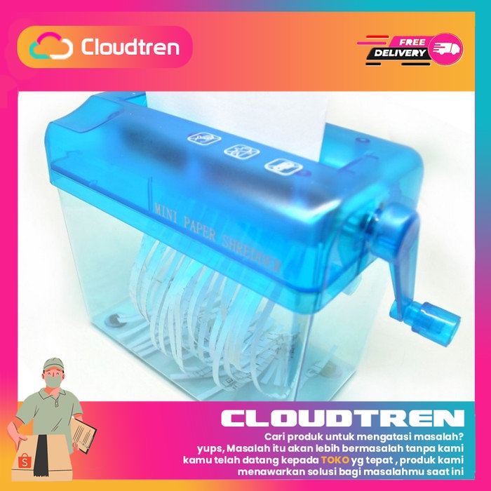 

Hand Operated Paper CD Card Shredder / Penghancur Kertas Manual