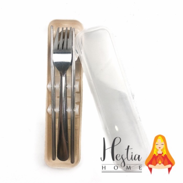 

Promo Peralatan Makan Travel Cutlery Set Sendok Garpu Sumpit Kotak Korea - Putih Diskon