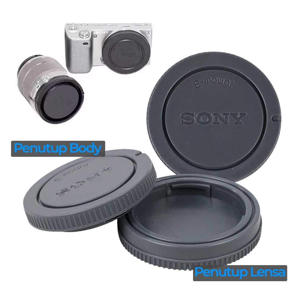 Penutup Body Lensa Kamera Sony NEX-A7 A7M2 A7S A7R a6000 (With Logo) ( Mughnii )