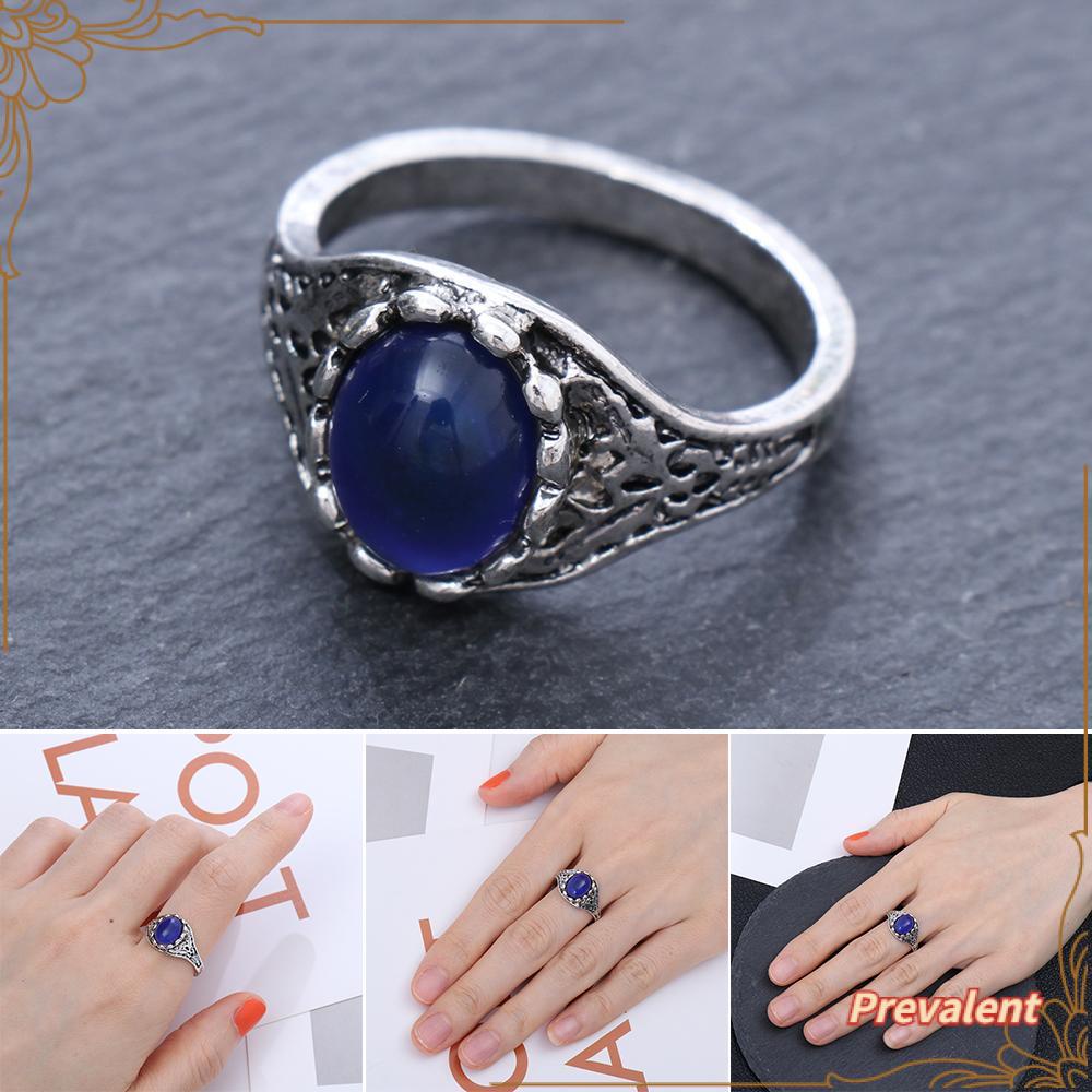 Preva Mood Ring Hadiah Kreatif Perhiasan Fashion Baru Kontrol Suhu