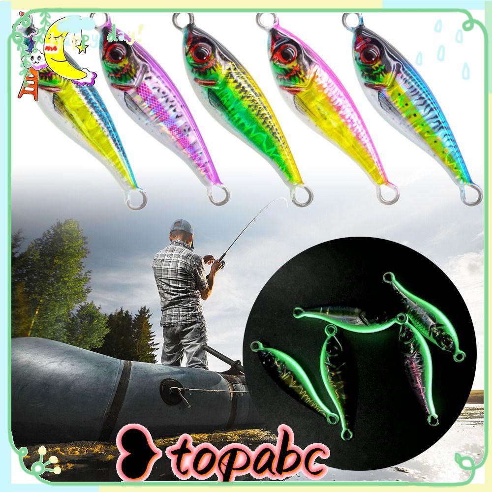 Top Metal Simulasi Umpan Pancing Ikan Kecil Simulasi Ikan Kecil Kait Bass Ganda Warna-Warni Memimpin Casting