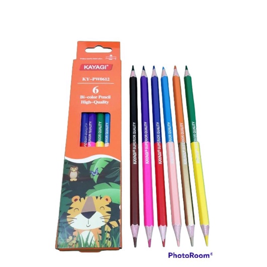 

PENSIL WARNA/ 6PENSIL BI-COLOUR KY-PW0612