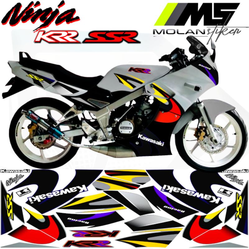 Decal Sticker Striping Variasi Ninja R SSR KRR 150 Thailand - KR 150 R E6 E7 E8 - Ninja R KRR SE - N