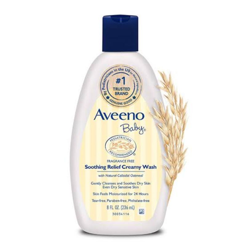 aveeno baby soothing relief creamy wash 236ml