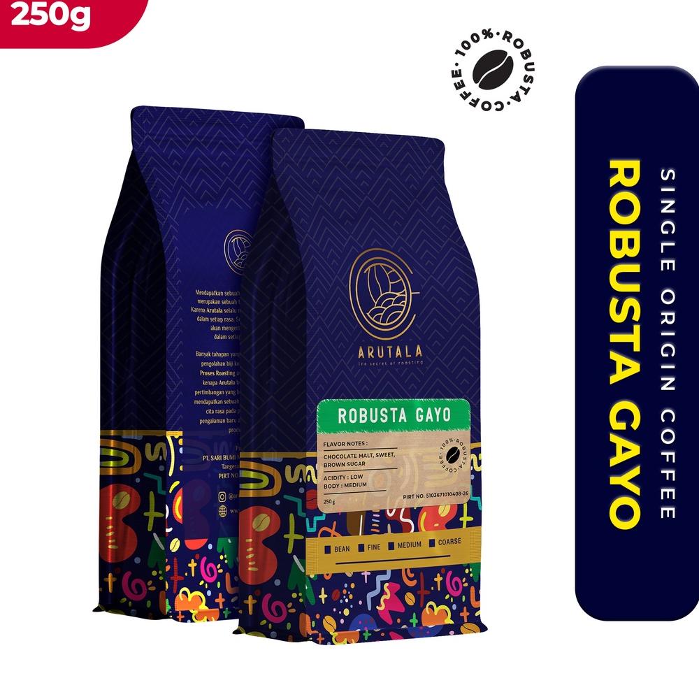 

✔FREE ONGKIR✅ ARUTALA Kopi Gayo Alur Badak Robusta Coffee 250 gram .,.,.,.,