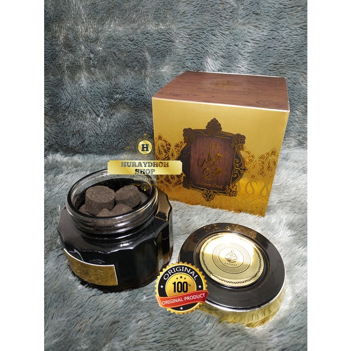 Bukhur Golden Oud Asdaf Lattafa Parfume 100Grm Original Import Uae