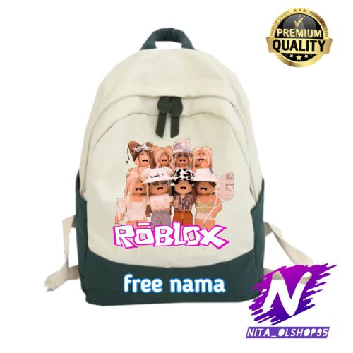 tas roblox tas ransel sekolah anak perempuan dan laki laki unisex