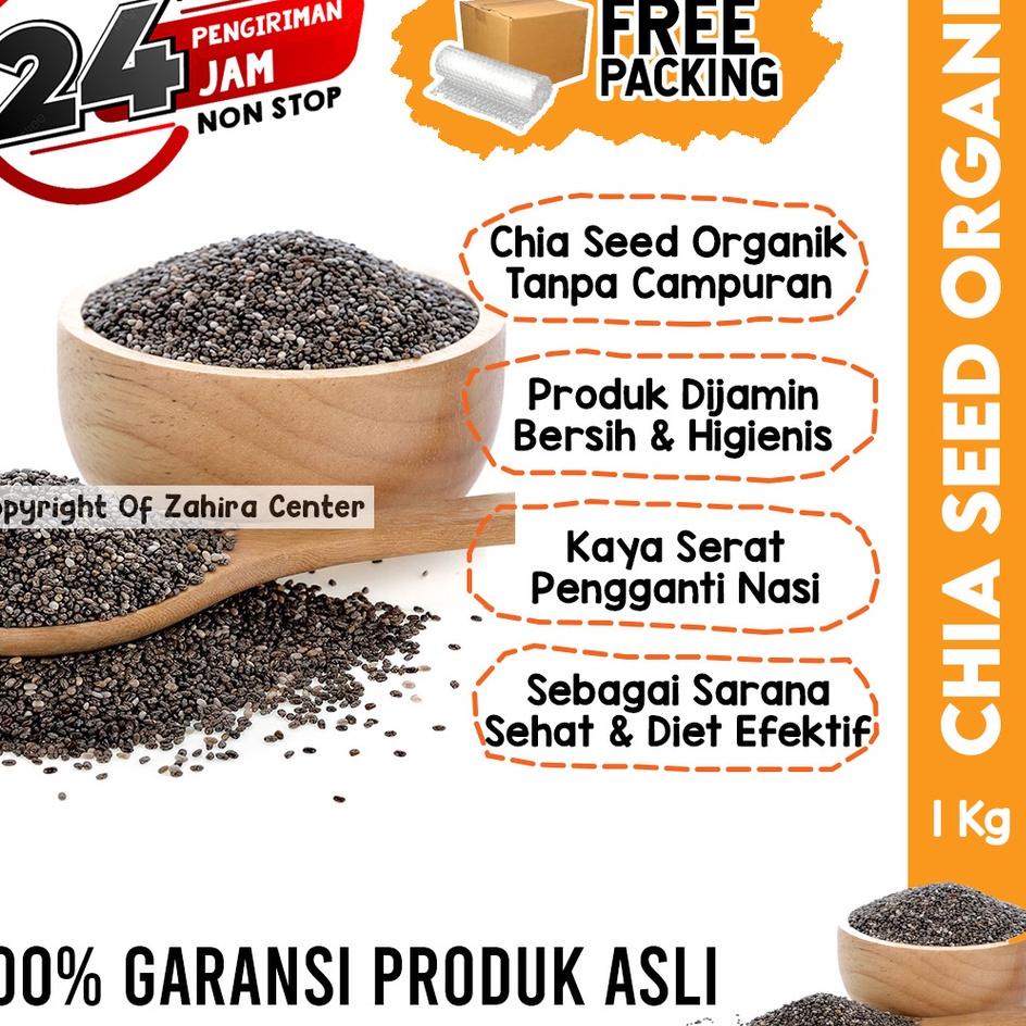 

⇶ Chia Seed Premium 1Kg Mexico Kualitas Terbaik Untuk Diet Keto Kaya Serat Pengganti Nasi Shirataki ヶ