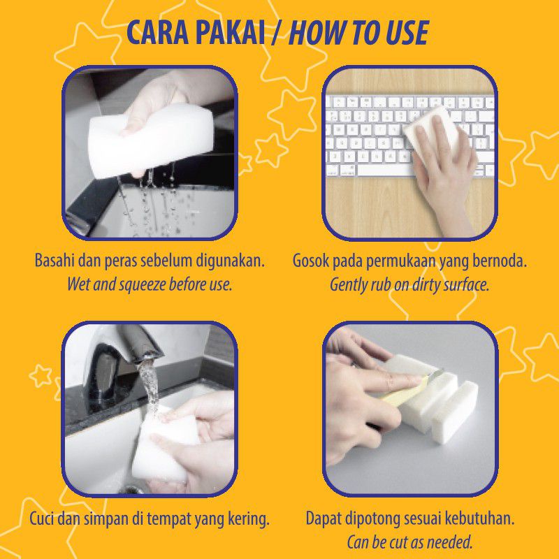 spons ajaib penghilang baret spons ajaib pembersih serbaguna magic cleaning sponge