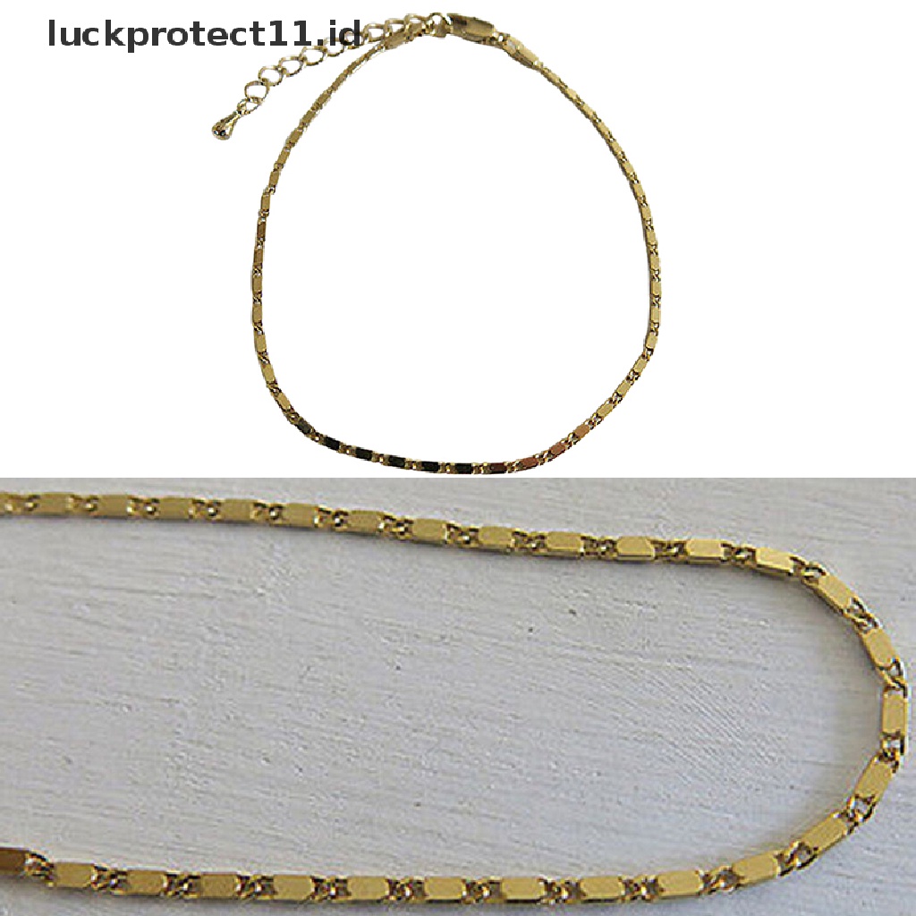 /Fashion Hot// Fashion// Wanita Sederhana Emas Rantai Gelang Kaki Ankle Bracelet Barefoot Sandal Pantai Kaki Perhiasan.