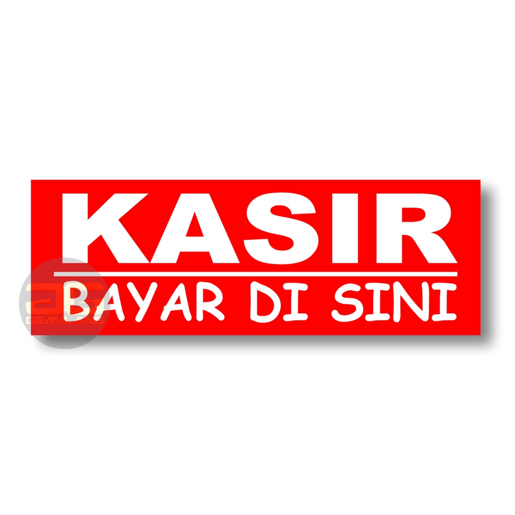 Jual Stiker Vinyl I Stiker Tulisan Kasir I Stiker Kasir I Kasir I Tulisan Kasir I Stiker I 1677