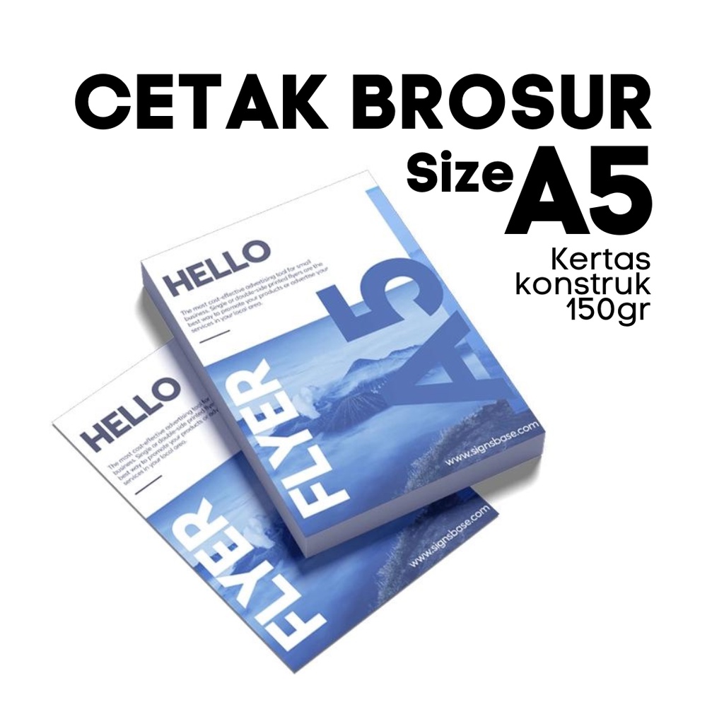 

CETAK FLYER / BROSUR A5 (100PCS ) | SUN PRINTING