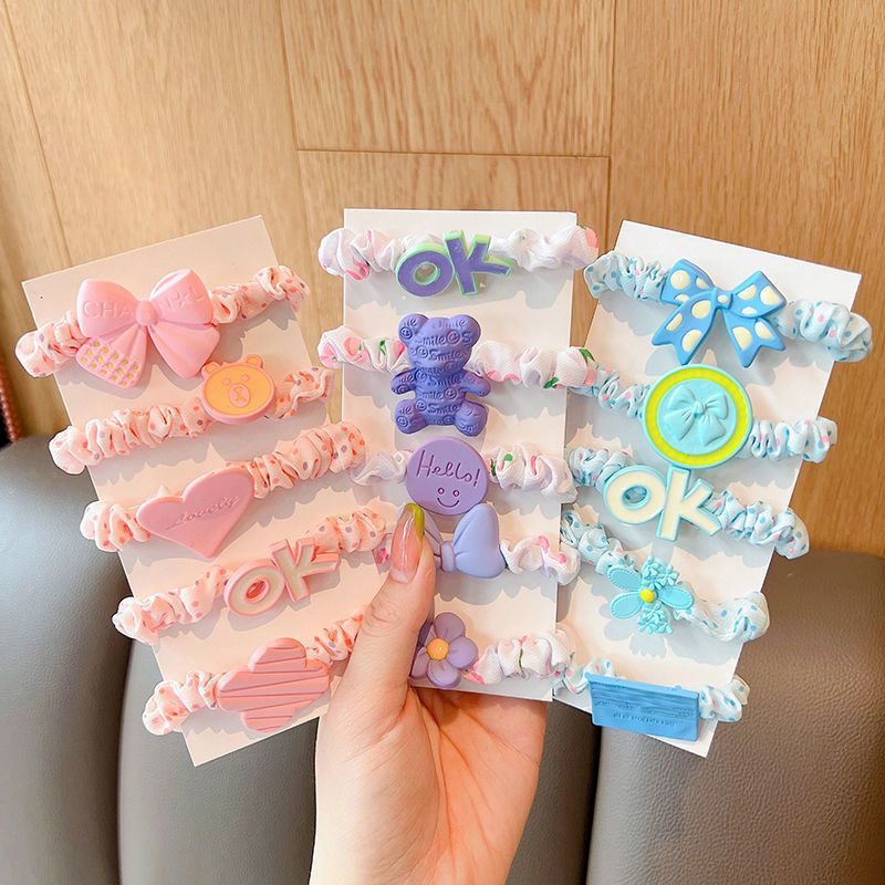 (3 PCS) Ikat Rambut OK! / Aksesories Korea Kunciran Scrunchie Anak Perempuan Kuncir Rambut Lucu Style ZR Vedia