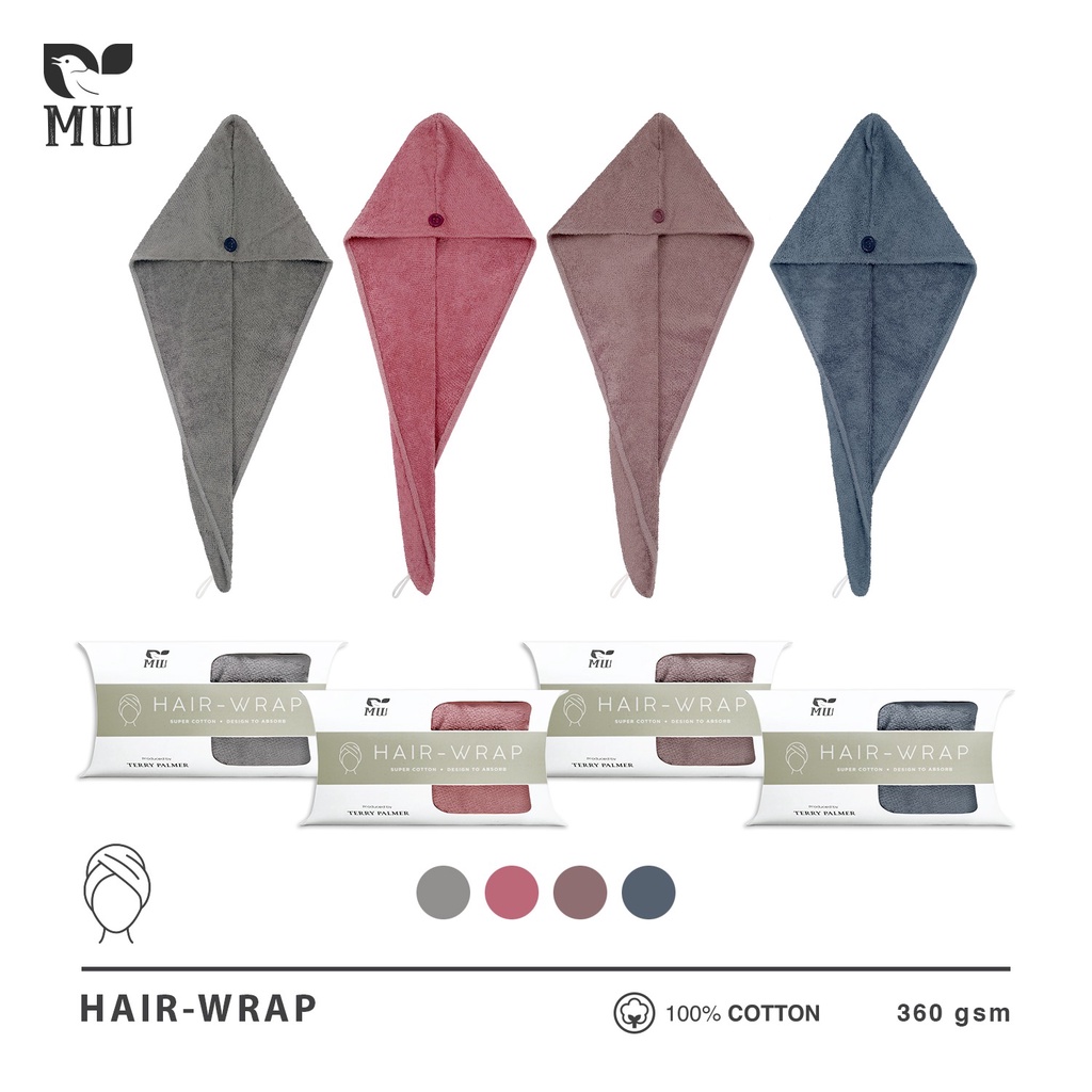 Handuk Kepala Hair Wrap Morning Whistle by Terry Palmer