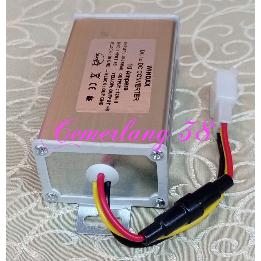 Inverter Converter Step Down 3 cable DC 30-75V TO DC 12V 10A PII