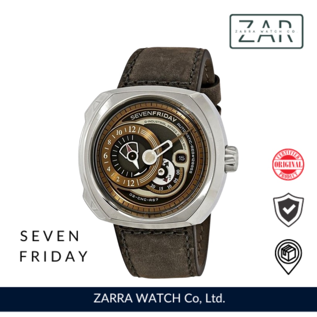 Jam Tangan Pria Seven Friday Q2/02 or Q2-02 Leather Original NFC Aktif Automatic Garansi 1 Tahun [7F