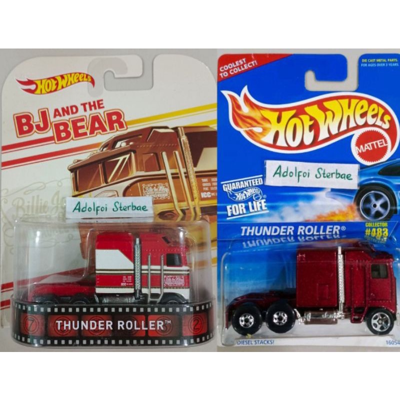 hotwheels hot wheels thunder roller coolest to collect roda 6 kenworth kepala truck edisi bj and the