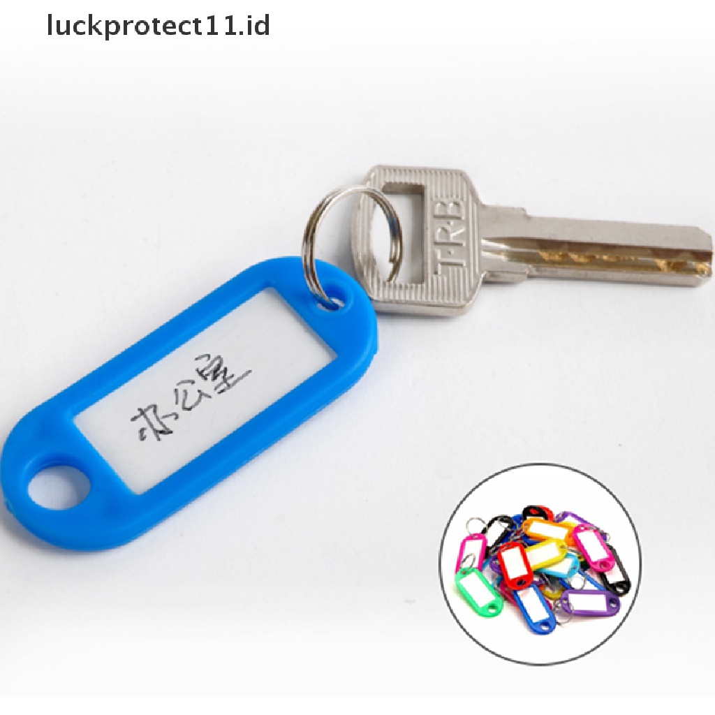 /Fashion Hot// Fashion// 30pcs Multicolor Gantungan Kunci Key ID Label Tag Kartu Klasifikasi Nomor Hotel.