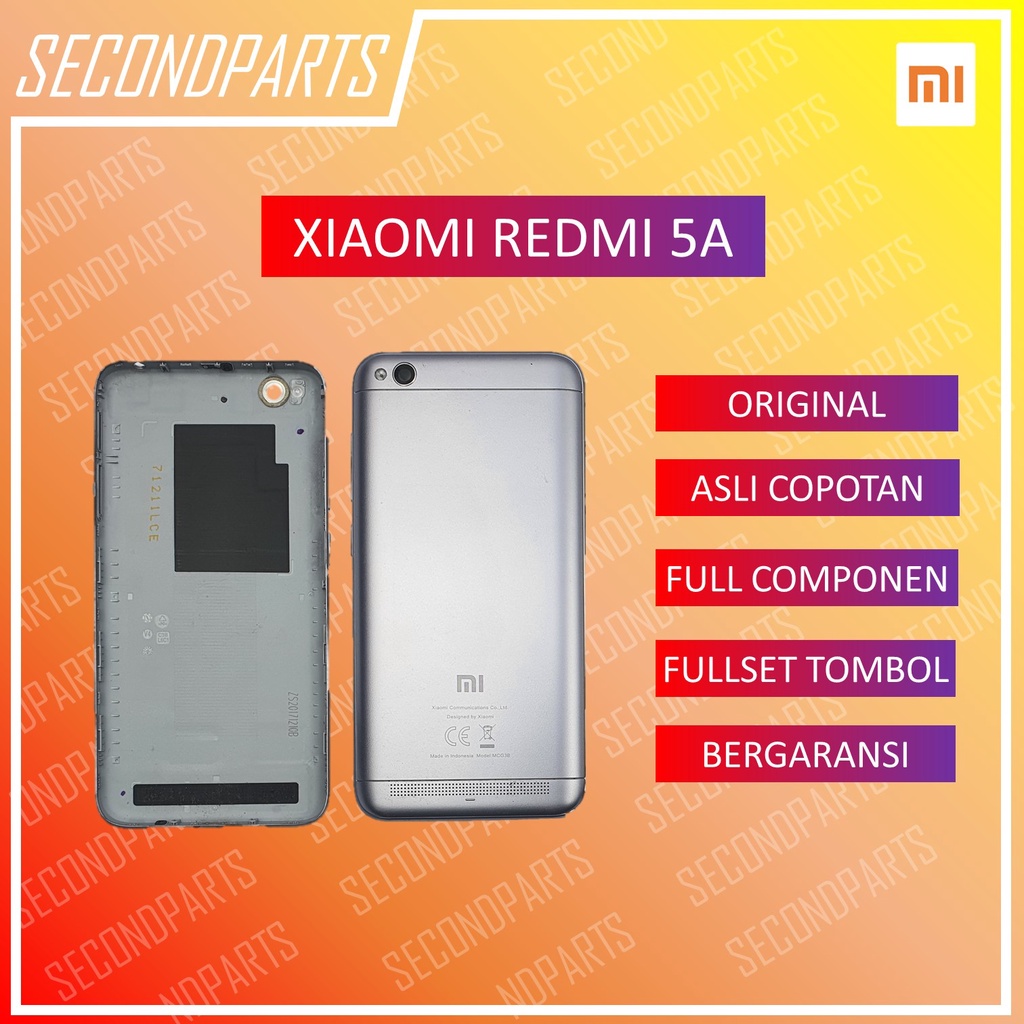 BACKDOOR CASING TUTUP BELAKANG XIAOMI REDMI 5A ORIGINAL COPOTAN