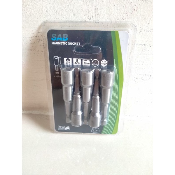 mata sock rofing 5pcs panjang pendek kunci rofing 8mm