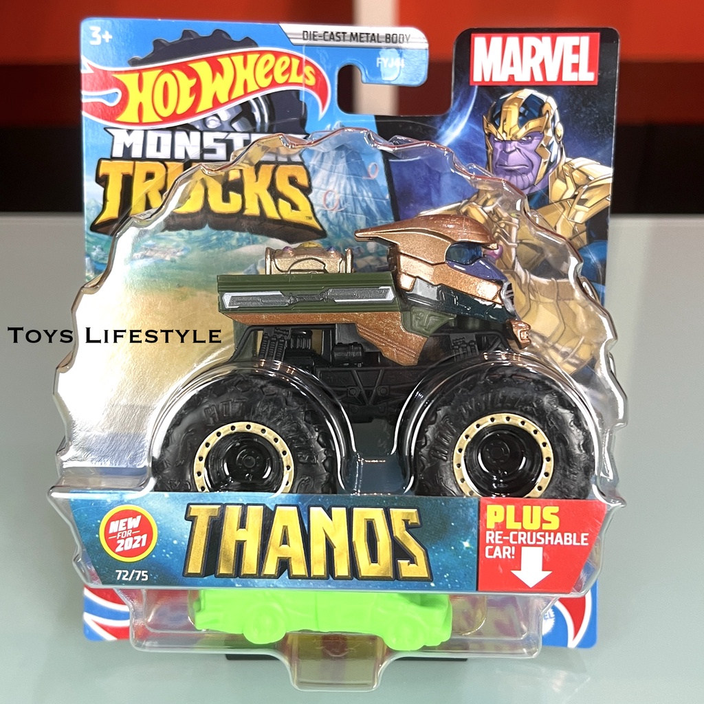 Mobil Hotwheels Hot Wheels Diecast Monster Trucks Original Mattel