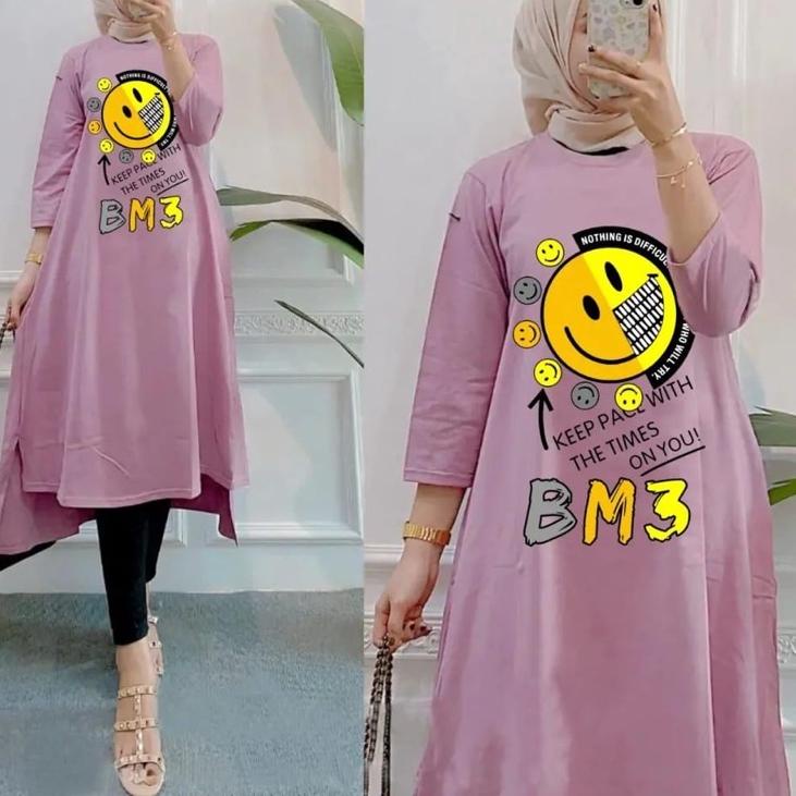 Big Sale Terbaru Arista Midi Dress Unique Midi Dress Combed 24s  Midi Dress Kaos Sablon Mewah Elegan