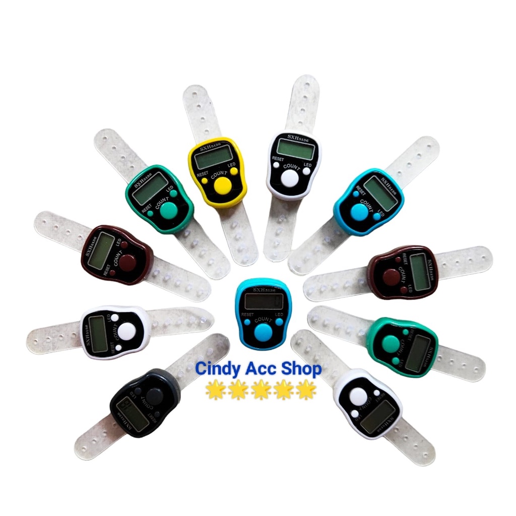 Souvenir Umroh Tasbih Digital LED / Finger Counter Digital Led Besar Ada Lampu Led