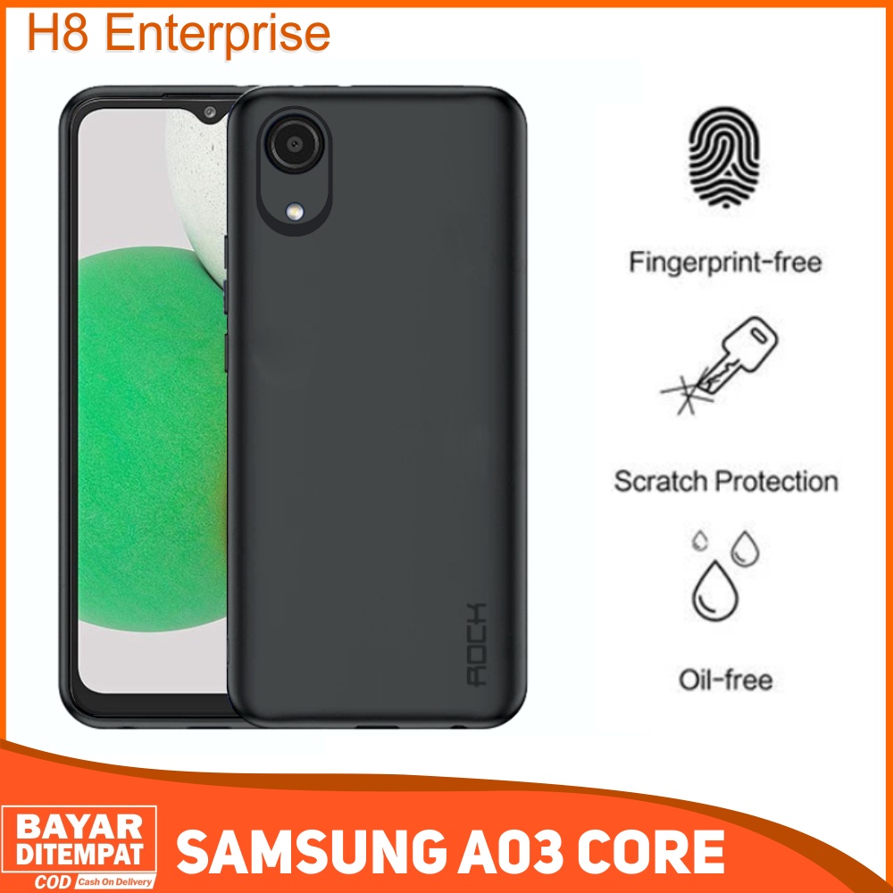 SoftCase Black Rock Samsung A03 Core Casing Silicon Dove Matte