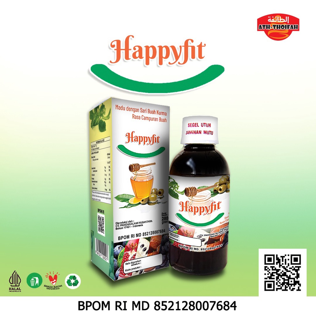 

Nutrisi Keluarga HAPPYFIT Terbuat dari 11 herbal in 1 penuhi nutrisi harian anda HALAL BPOM MD