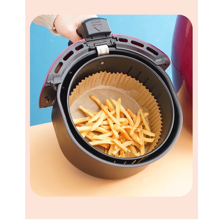 KAISSO - [25/50 LEMBAR] BAKING PAPER AIR FRYER ANTI LENGKET / SHEETS AIR FRYER / ALAS KERTAS AIR FRYER