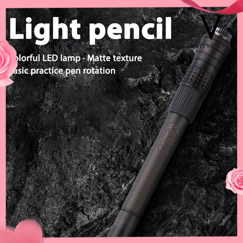 CODSpinning pen pulpen pena putar plastik balance anti stress bolpoin rotating Dengan lampu led bercahaya-FA