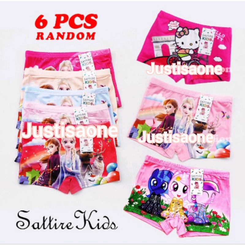 SATTIRE KIDS Anak Cewek 6 Pcs CD Anak Perempuan