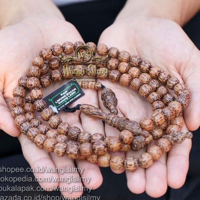 Tasbih Kayu Liwung Macan Super 99 Butir 8mm / Tasbih Liwung Asli Lawu