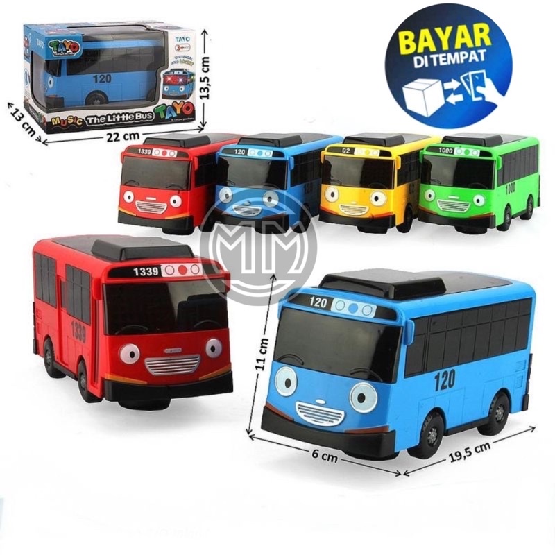 Mainan Bus Tayo Lampu Led Besar Mainan Anak Laki Laki