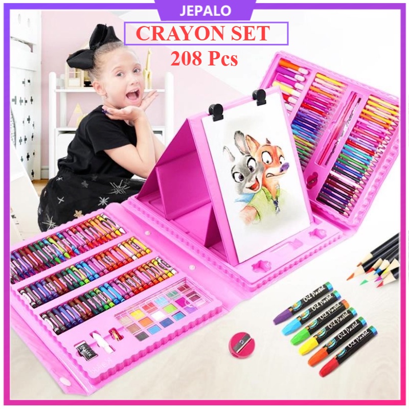 

CRAYON SET ANAK 208pcs KRAYON ALAT BELAJAR MENGGAMBAR MENULIS MEWARNAI EDUKASI ANAK-ANAK CAT AIR PENSIL WARNA JEPALO SHOP MAKASSAR