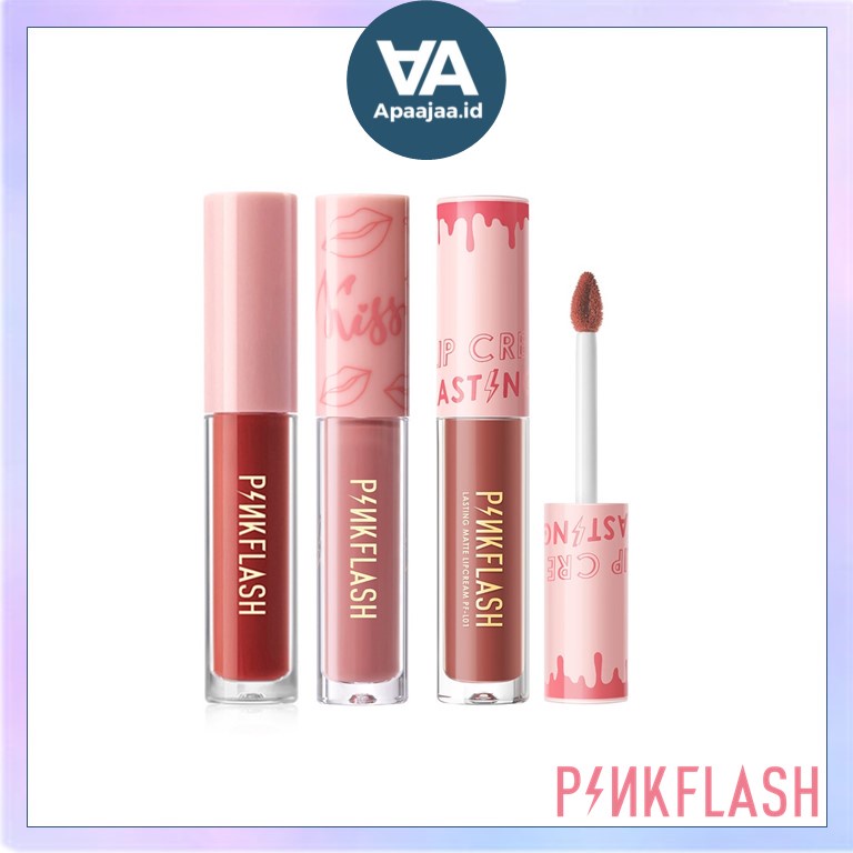 PINKFLASH Lasting Matte Lipcream Lembut Tahan Lama Pelembab