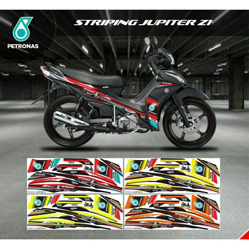 STRIPING STICKER MOTOR JUPITER Z1/STRIPING JUPITER Z1/LISTBODY MOTIF PETRONAS