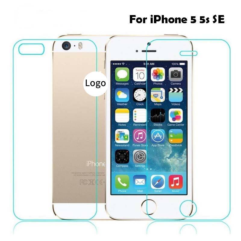 2.5d Tempered Glass Pelindung Layar Depan+Belakang Untuk iPhone 5s 5se2016peledak-bukti Film Pelindung Untuk Iphone5