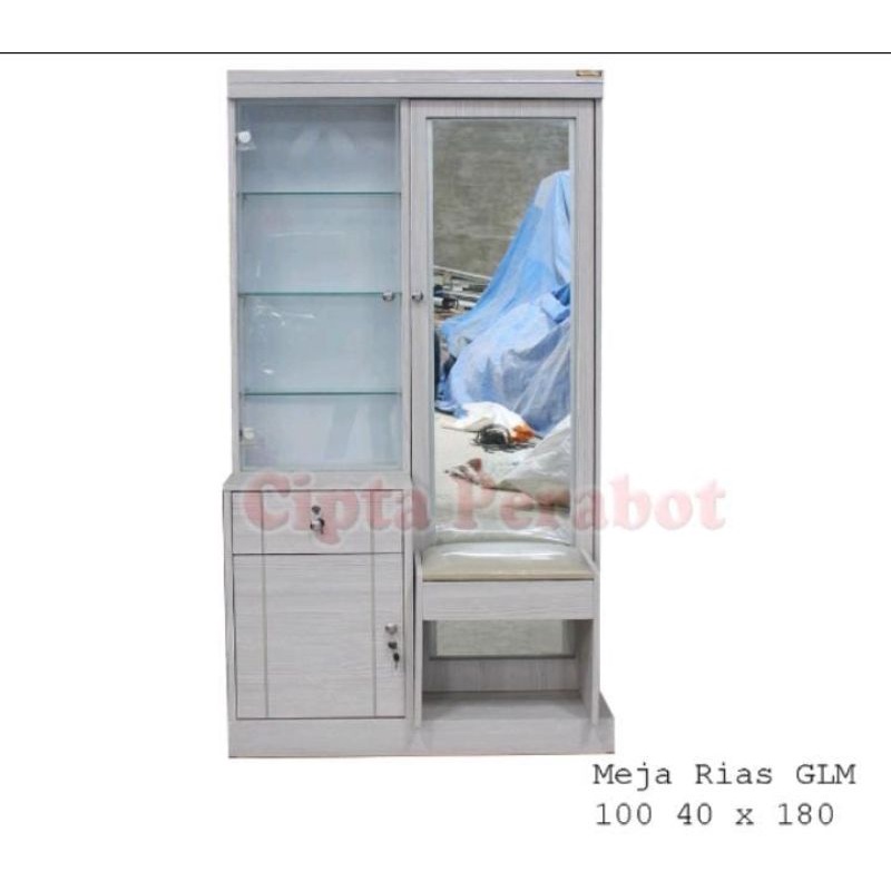 Meja Rias Lorenzo Kaca Panjang