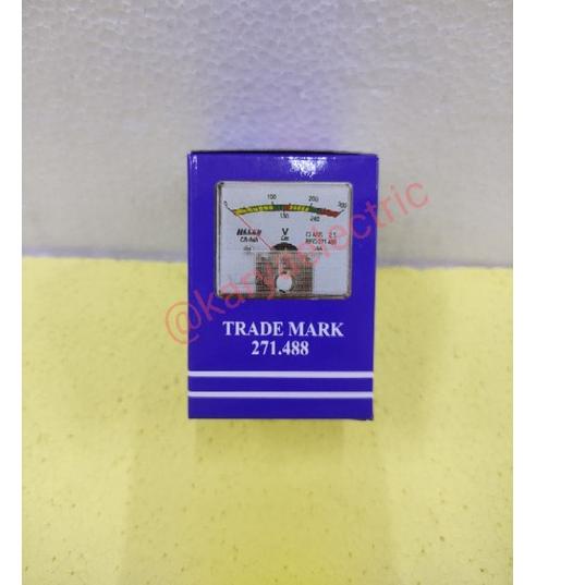 Terlaris VOLTMETER PANEL METER COLOK ANALOG HELES CR-848 CR 848 ORIGINAL