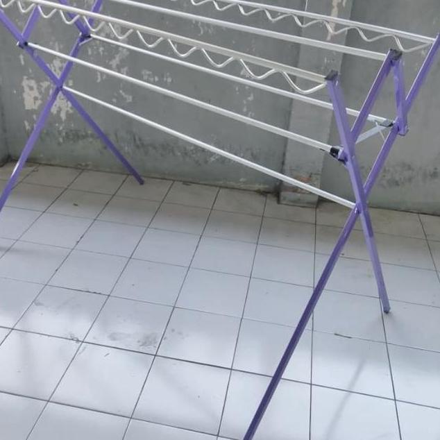 Rekomendasi Jemuran Baju Pakaian Aluminium / JEMURAN JUMBO 6 PALANG