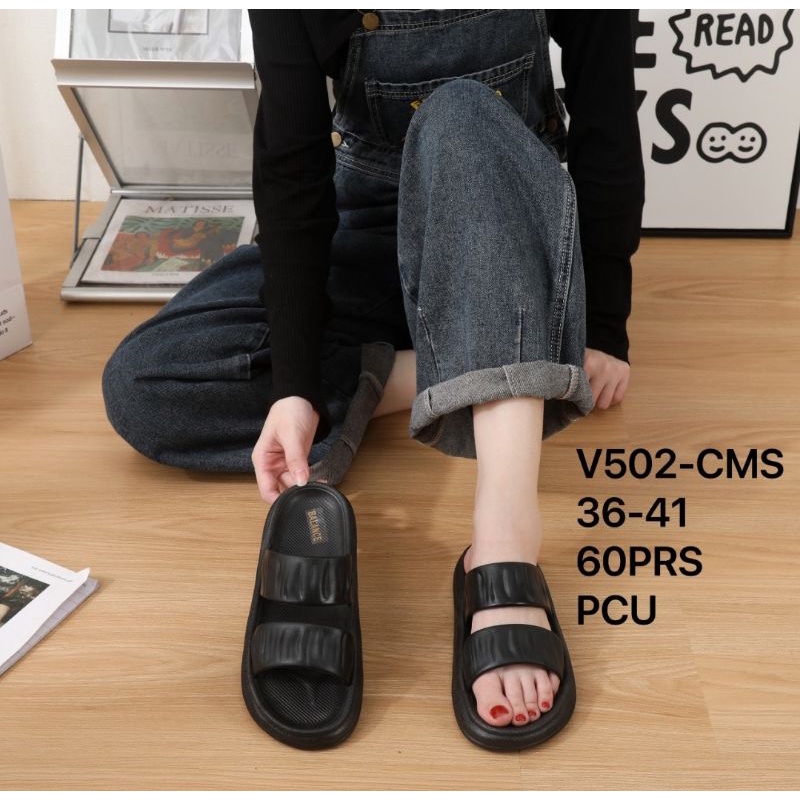 PROMO!!! SANDAL JELLY WANITA NAGITA SLIP ON V502 IMPORT