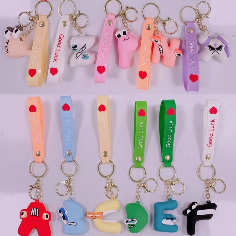 Alphabet Lore Colorful Keyring Angka Hadiah Natal