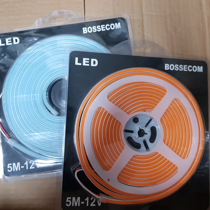 BOSSECOM LED NEON FLEX, LED STRIP FLEXIBLE 12V, 5 METER HIGH QUALITY