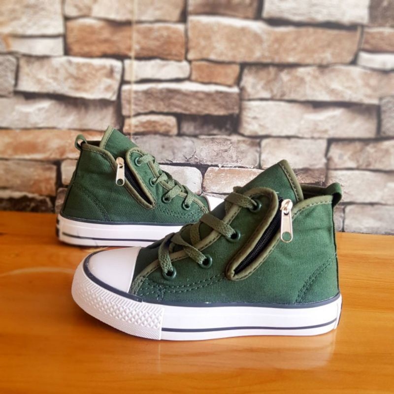 (kualitas premium) sepatu Converse anak terbaru sepatu Converse anak model sleting sepatu sneaker casual anak laki laki perempuan